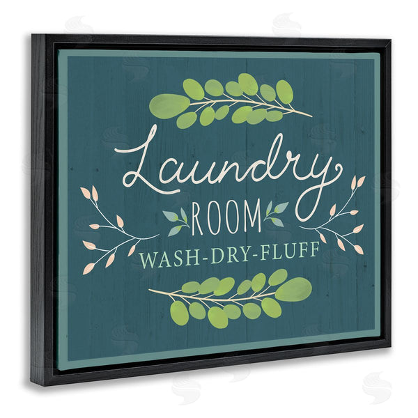 Stupell Industries Louise Allen Designs | Laundry Room Eucalyptus Branches Blue Rustic Pattern Wall Art