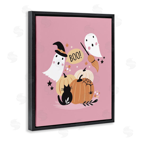 Stupell Industries Louise Allen Designs | Pink Boo Halloween Ghosts Wall Art