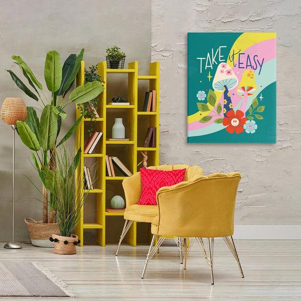 Stupell Industries Louise Allen Designs | Take It Easy Mushrooms Wall Art