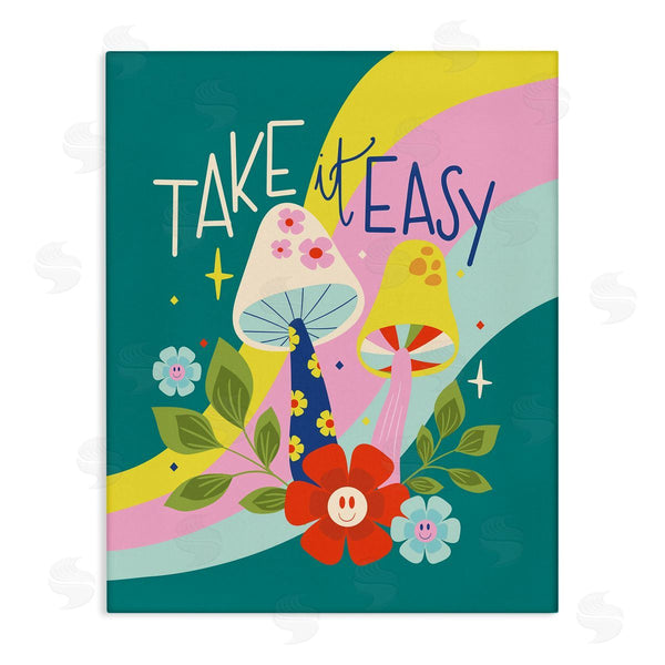 stupell industries Louise Allen Designs | Take It Easy Mushrooms Wall Art