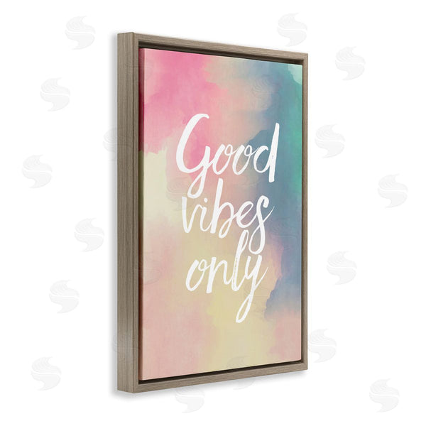 Stupell Industries Louise Carey | Good Vibes Only Ombre Wall Art