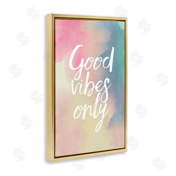 Stupell Industries Louise Carey | Good Vibes Only Ombre Wall Art
