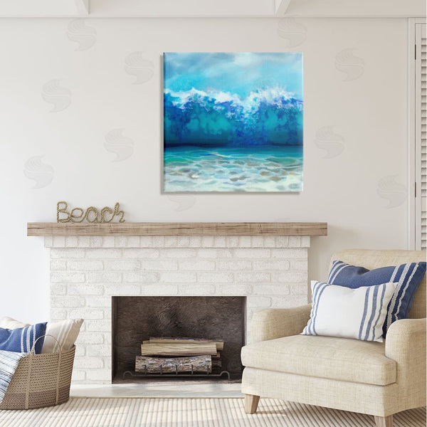Stupell Industries Louise Montillio | Abstract Tsunami Waves Beach Tide Wall Art