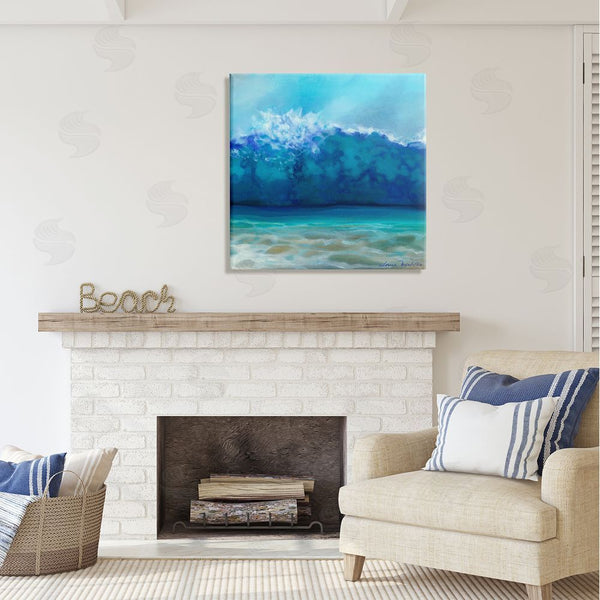 Stupell Industries Louise Montillio | Vivid Blue Tsunami Wave Splash Wall Art