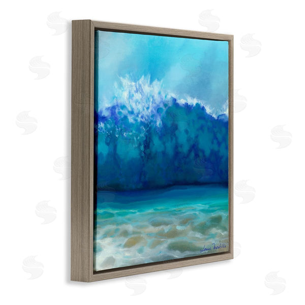 Stupell Industries Louise Montillio | Vivid Blue Tsunami Wave Splash Wall Art