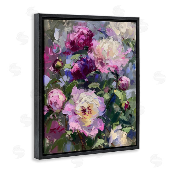 Stupell Industries LSR Creative Studio | Abstract Purple Peonies Bunch
