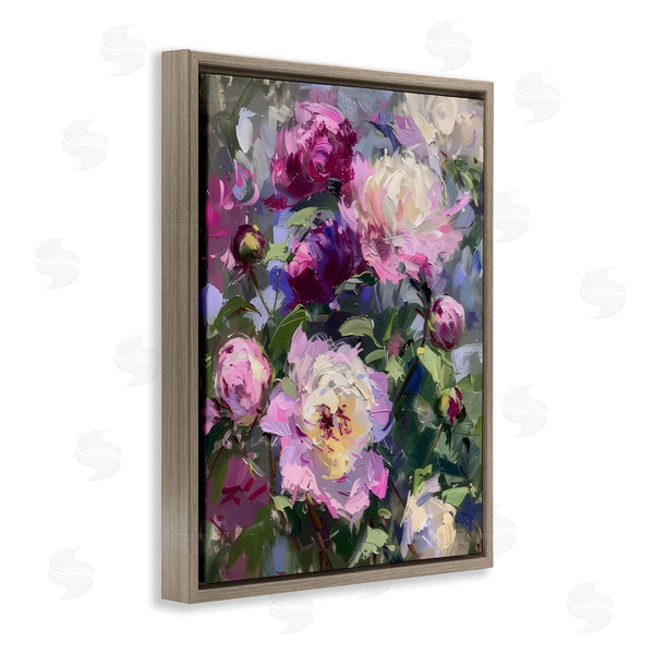 Stupell Industries LSR Creative Studio | Abstract Purple Peonies Bunch