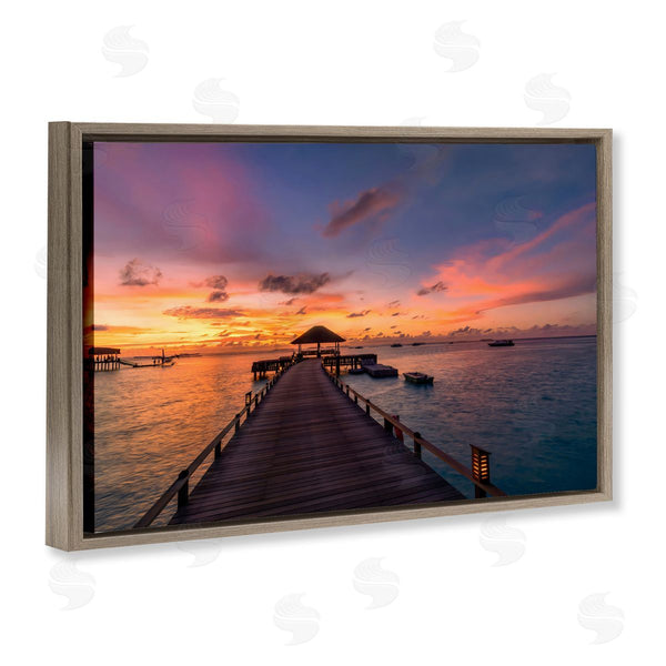 Stupell Industries LSR Creative Studio | Amazing Sunset At Pier