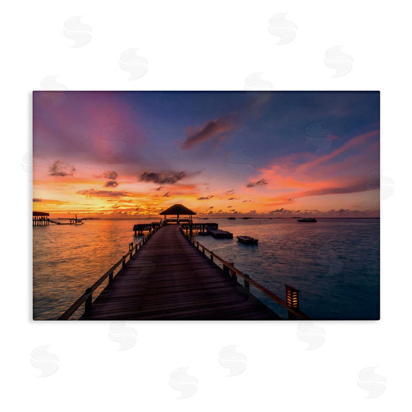 stupell industries LSR Creative Studio | Amazing Sunset at Pier