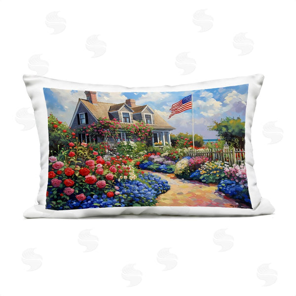 Stupell Industries LSR Creative Studio | An American House Printed Throw Pillow