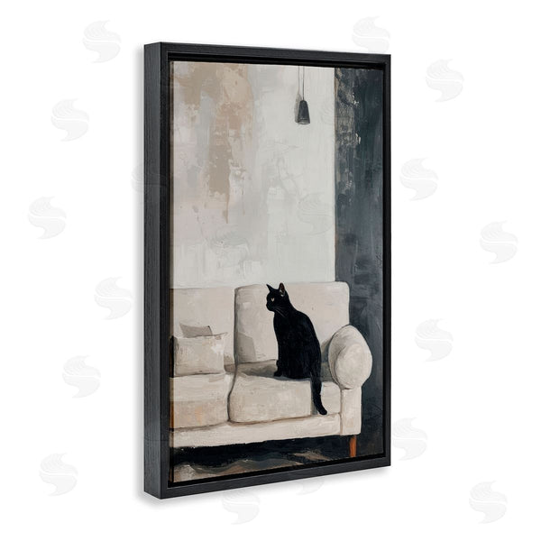 Stupell Industries LSR Creative Studio | Black Cat On Sofa