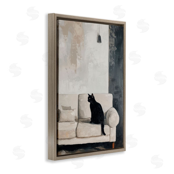 Stupell Industries LSR Creative Studio | Black Cat On Sofa