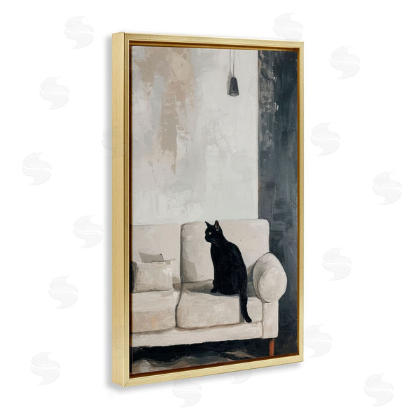 Stupell Industries LSR Creative Studio | Black Cat On Sofa