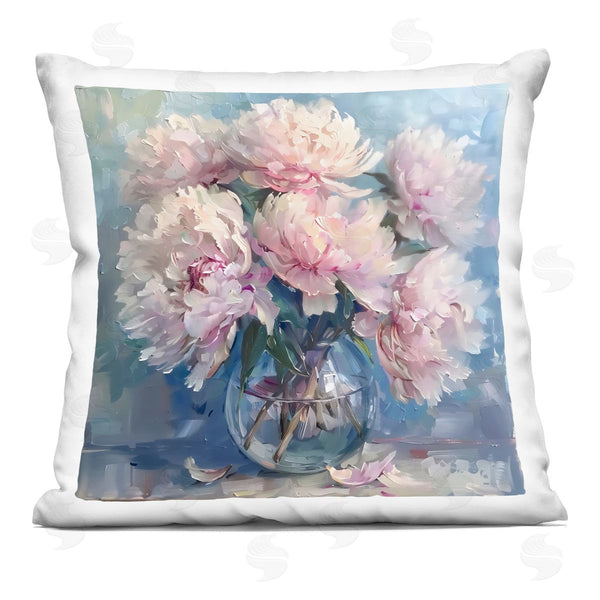 stupell industries LSR Creative Studio | Bouquet of Fluffy Peonies Printed Throw Pillow