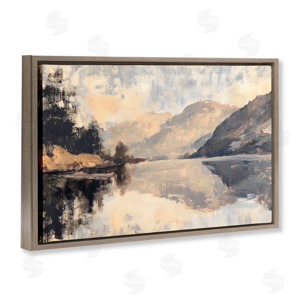 Stupell Industries LSR Creative Studio | Brushed Mountain Reflection