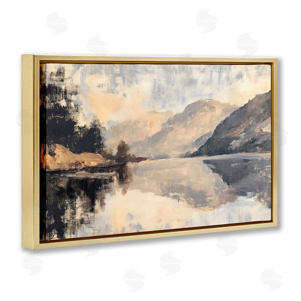 Stupell Industries LSR Creative Studio | Brushed Mountain Reflection