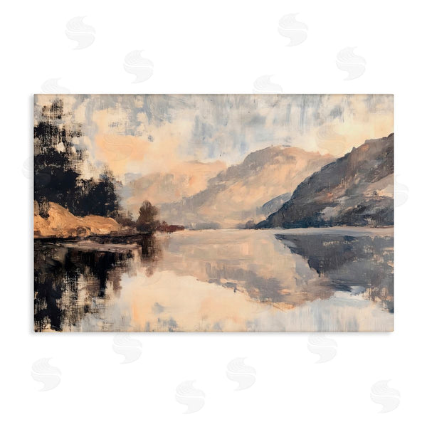 stupell industries LSR Creative Studio | Brushed Mountain Reflection