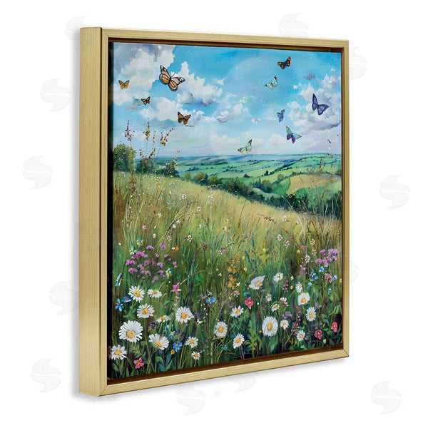 Stupell Industries LSR Creative Studio | Butterflies In Tranquil Meadow