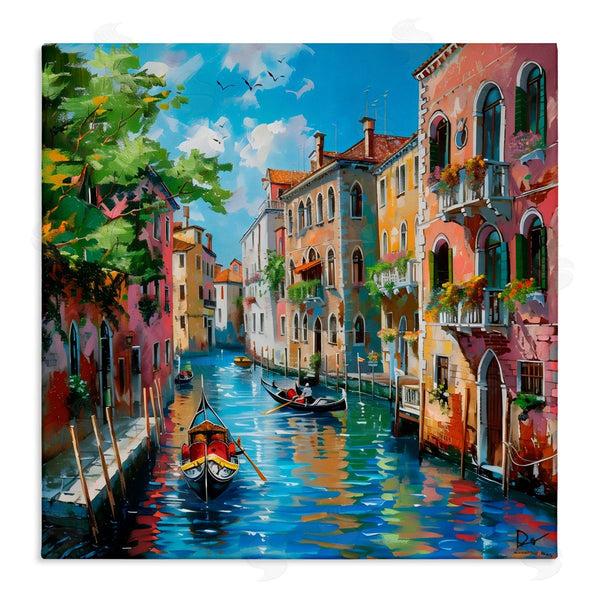 stupell industries LSR Creative Studio | Canal Boat Ride in City