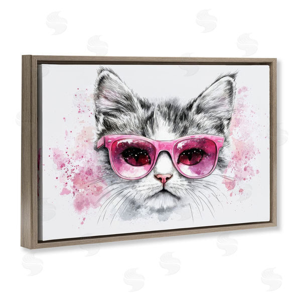 Stupell Industries LSR Creative Studio | Cool Cat With Sunglasses Wall Art
