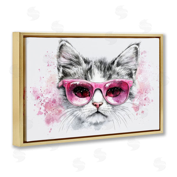 Stupell Industries LSR Creative Studio | Cool Cat With Sunglasses Wall Art