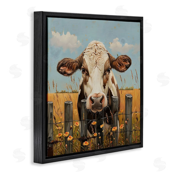 Stupell Industries LSR Creative Studio | Cow & Daisies Fence