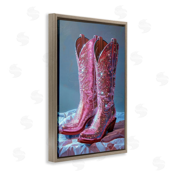 Stupell Industries LSR Creative Studio | Dazzling Pink Glam Cowgirl Boots