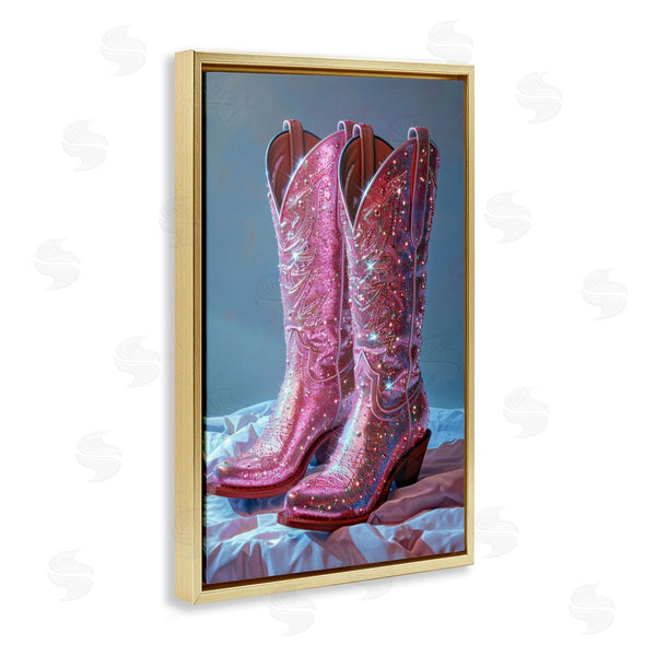 Stupell Industries LSR Creative Studio | Dazzling Pink Glam Cowgirl Boots