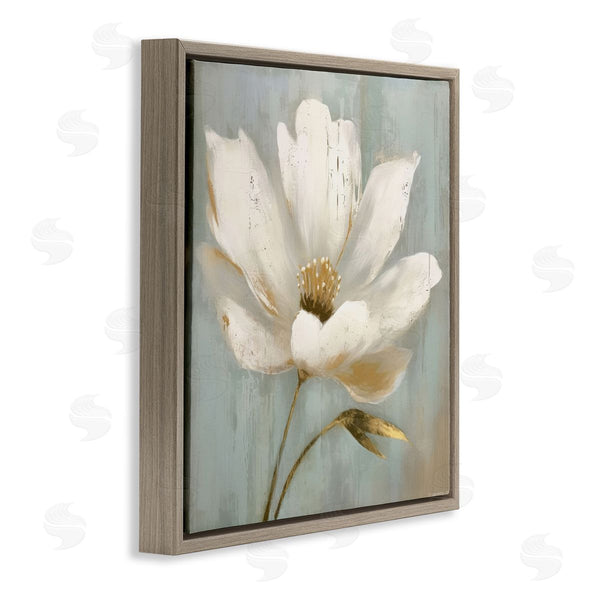 Stupell Industries LSR Creative Studio | Gold Brushed Flower