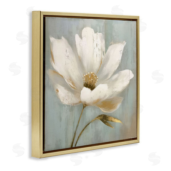 Stupell Industries LSR Creative Studio | Gold Brushed Flower