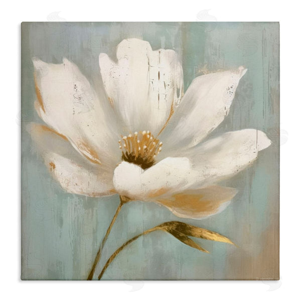 stupell industries LSR Creative Studio | Gold Brushed Flower
