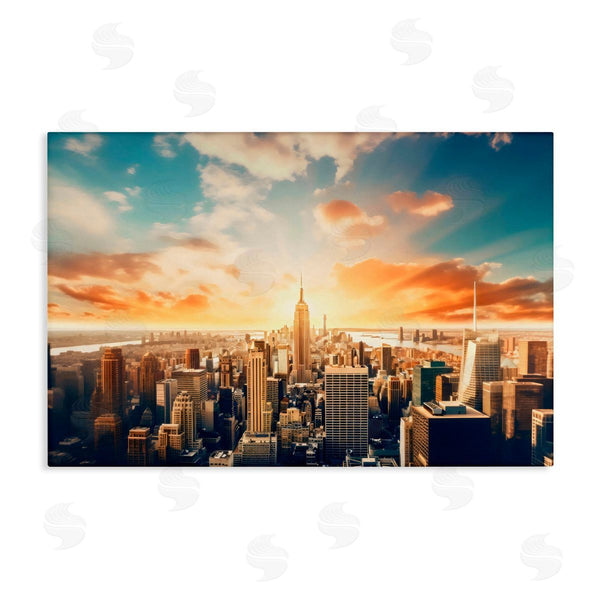 stupell industries LSR Creative Studio | Golden Hour Cityscape Sunset