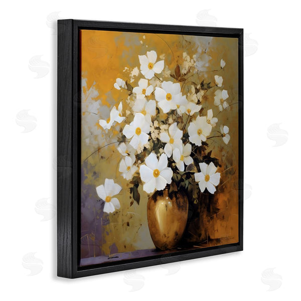 Stupell Industries LSR Creative Studio | Golden Vase With Daisies
