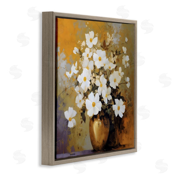 Stupell Industries LSR Creative Studio | Golden Vase With Daisies
