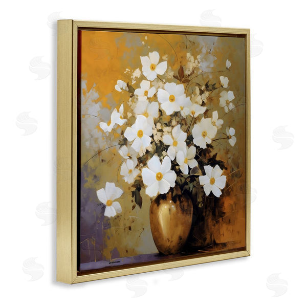 Stupell Industries LSR Creative Studio | Golden Vase With Daisies