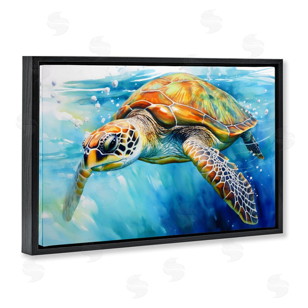 Stupell Industries LSR Creative Studio | Graceful Swimmer Tortoise