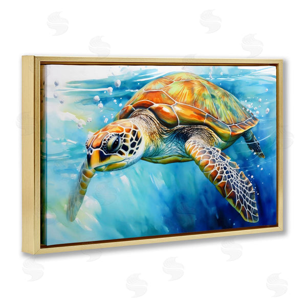 Stupell Industries LSR Creative Studio | Graceful Swimmer Tortoise