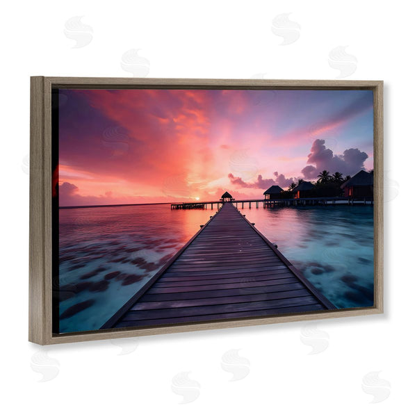 Stupell Industries LSR Creative Studio | Island Sunset Over Docks