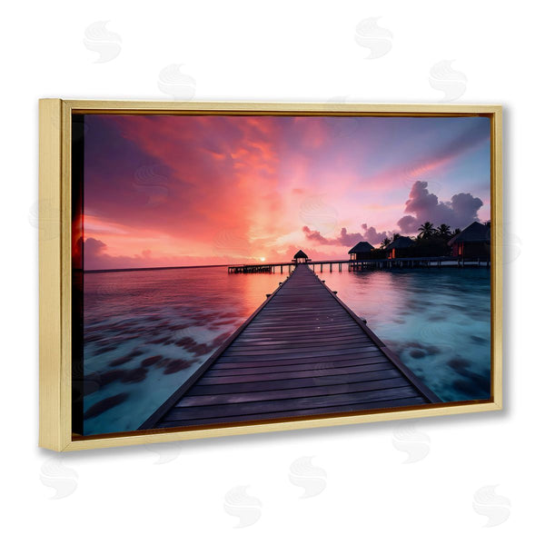 Stupell Industries LSR Creative Studio | Island Sunset Over Docks