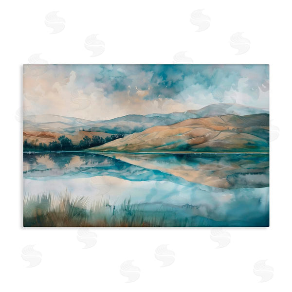 stupell industries LSR Creative Studio | Lake Reflecting Rolling Hills