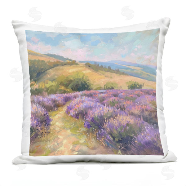 Stupell Industries LSR Creative Studio | Lavender Field Hills Printed Throw Pillow