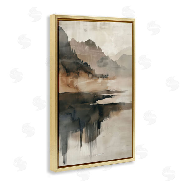 Stupell Industries LSR Creative Studio | Layered Opaque Mountain Reflection