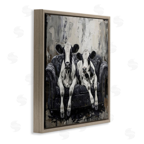 Stupell Industries LSR Creative Studio | Lounging Cows On Couch