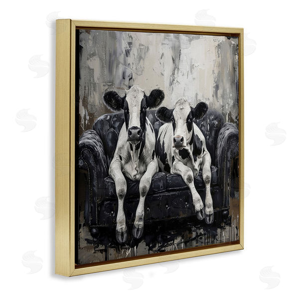 Stupell Industries LSR Creative Studio | Lounging Cows On Couch