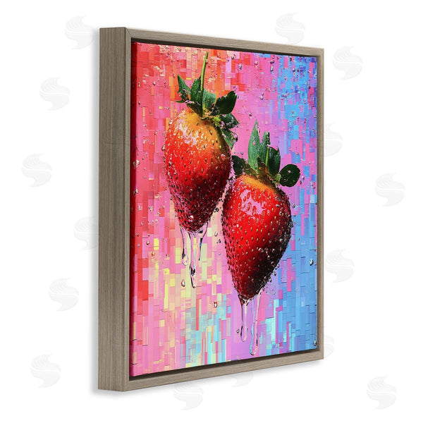 Stupell Industries LSR Creative Studio | Lush Strawberries With Water Drip