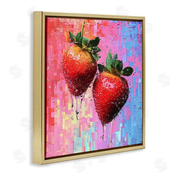 Stupell Industries LSR Creative Studio | Lush Strawberries With Water Drip