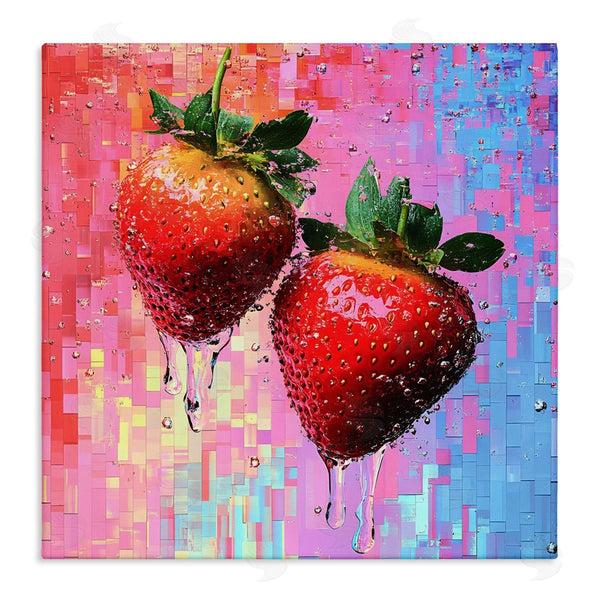 stupell industries LSR Creative Studio | Lush Strawberries with Water Drip