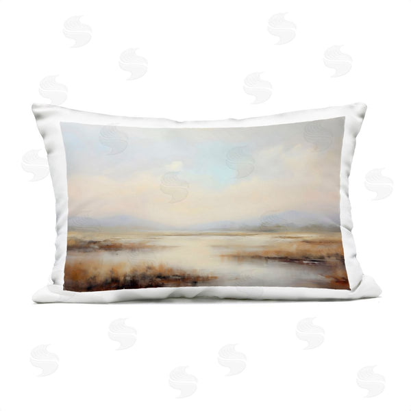 Stupell Industries LSR Creative Studio | Misty Wetlands Landscape Printed Throw Pillow