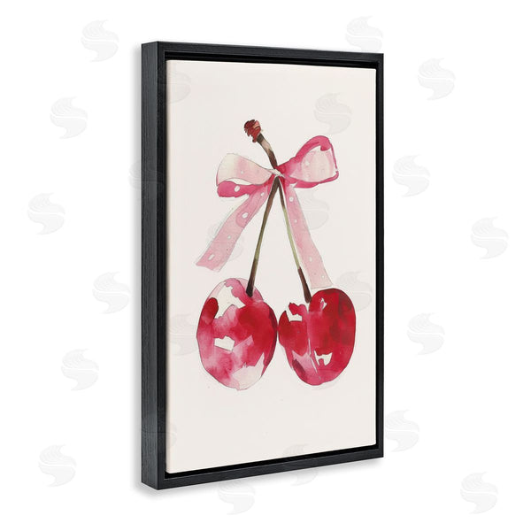 Stupell Industries LSR Creative Studio | Mod Cherries Tied In Bow