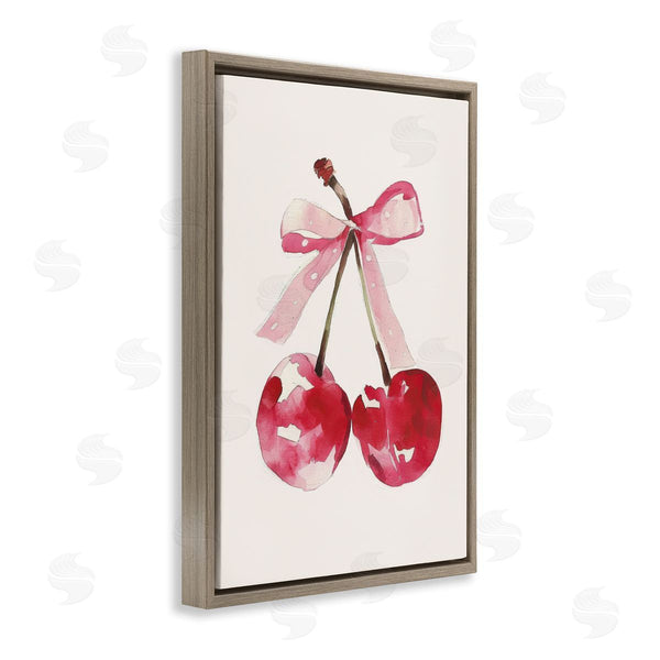Stupell Industries LSR Creative Studio | Mod Cherries Tied In Bow